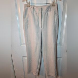 Aritzia Wilfred Crepe Pants Cream Sz 8